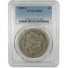 1895 S Morgan Dollar FR 2 PCGS 90% Silver $1 Coin SKU:I9649 picture