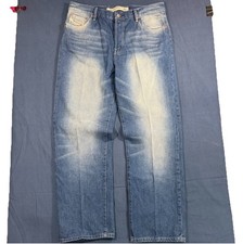 Vintage Diesel Industry Denim Division Jeans Kratt Baggy Straight Light Wash 36 picture