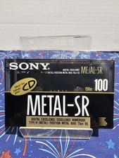 New In Factory Sealed SONY Metal  SR Type 100 Audio Metal Cassette Tape picture