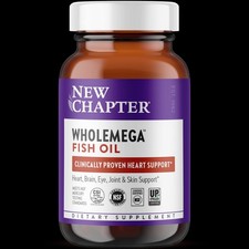 New Chapter Wholemega Fish Oil Dietary Supplement 120 Softgels  picture