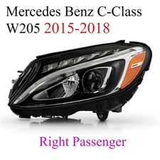 Right Passenger Side For 2015-2018 Mercedes Benz C300 W205 C-Class LED Headlight picture