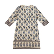 NWT Anokhi Women Indian Block Print Cotton Tunic NEW picture