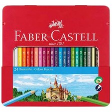 Faber-Castell Pencils Classic Colour Wood Hexagonal Shape, Tin of 24 (115824) picture