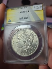 1902-O Morgan Silver Dollar ANACS MS62 picture