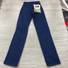 VTG Wrangler Cowboy Cut Pants 24 Blue Jeans Zip USA Deadstock 24x34 Mens Womens picture