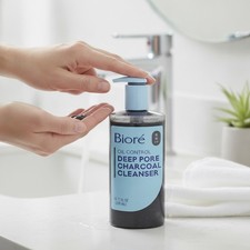 Biore Deep Pore Charcoal Cleanser, 6.77 Fl Oz - Purifies Oily Skin Naturally picture