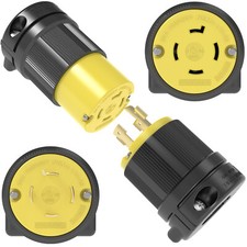 NEMA L14-20 Plug and Connector Set Industrial Grade 20 Amp 250 V L14-20P L14-20R picture
