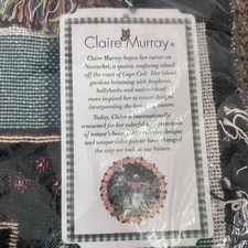 Claire Murray Throw Blanket Tapestry Woodland Friends Christmas Tree 53 x 65 New picture