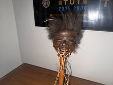 Very Cool Short Haired  JIVARO SHRUNKEN HEAD -TSANTSA picture