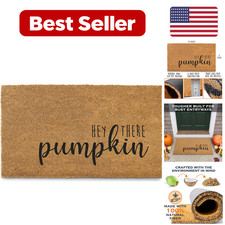 Hey There Pumpkin Door Mat 30x17 Inch - 5 x 2 in Coir - For Outdoor Use picture