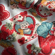 YUWA Atsuko Matsuyama Kiss Me Valentine Fabric Rare OOP picture