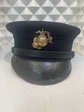 P1904 USMC Marine Corps EM Dress Visor Cap EGA Pre WWI Dated 1906 Horstmann picture