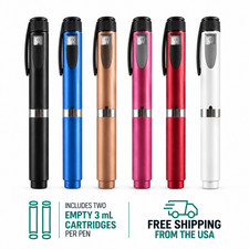 V2 3mL Refillable Peptide Pen Reusable Injector Pen with 2 Empty Cartridges picture