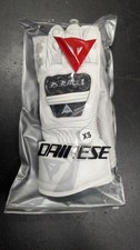 Dainese Druid 3 Style White Leather Motorcycle Racing Gloves CE All Sizes picture