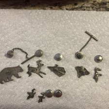 Nice Vintage Sid Bell Tully NY Great RARE Lot Of 5 Pins Tie Tacks Copyright + 2 picture