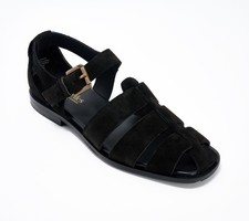 Seychelles Women's Sz 9 Suede Fisherman Sandals- The Blues Black A693905 picture