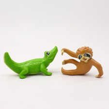 2005–2006 Mattel Go Diego Go Animal Figures Lot Sloth & Alligator Crocodile PVC picture