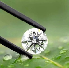 Natural White Diamond 1.25 CT Round Cut VVS1 D Grade 7  mm Certified Stone. picture