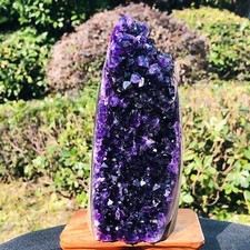 2.42LB Top Natural Amethyst Uruguay Cave Crystal Cluster Gemstone Geode Healing picture
