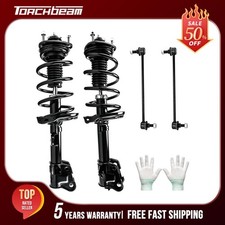 Fits 2009-2015 Honda Pilot Front Complete Strut Assembly with Sway Bar Link Kits picture