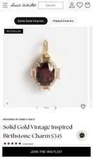 Local Eclectic 9k Solid Yellow Gold Vintage Inspired Garnet Pendant, $345, EUC picture
