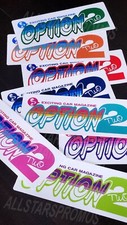 Option2 Sticker Decal Japanese Slaps EG ITR EK JDM Drift S13 S14 240sx 180sx picture