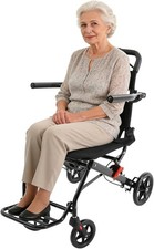 Lightweight Folding Wheelchair for Adults Seniors Portable Transport Chair picture