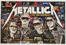 Metallica Concert Poster San Francisco 2016 AT&T Park picture