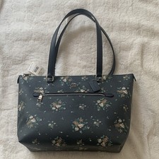 Coach Gallery Large Tote Bag Rose Boquete SV/Midnight Multi Pattern NWT picture