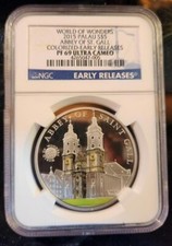 2015 Palau Abbey of Saint Gall $5 Silver proof NGC PR PF69 Ultra Cameo Church picture