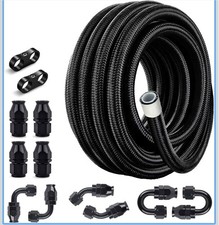 EVIL ENERGY 8AN PTFE Fuel Line Kit 20FT 32 Inch Nylon Braided Hose picture