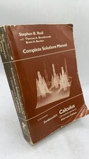 Complete Solutions Manual to accompany Swokowski's Calculus with Analytic Geo... picture