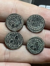 1740s 1 Maravedi Spanish Colonial Old 1 Coin Segovia Mint Pirate Era Lion Castle picture