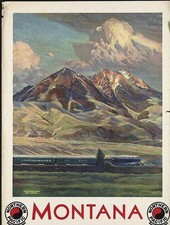 Visit Montana Northern Pacific Railroad Vintage 1920 17