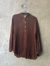 Carole Little for Saint-Tropez West Pleated Satin Button-Up Blouse picture