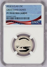 2014 S Great Sand Dunes ATB Quarter 25c PF 70 Ultra Cameo NGC Registry Coin picture