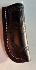 Handmade Leather Knife Sheath fits on belt picture