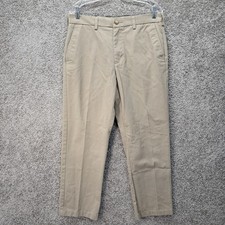 Croft & Barrow Mens Straight Fit Khaki Chino Pants Tan 33x30 RN73277 picture