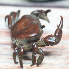 Chinese Old Handwork  Antique Crab Little  Ornament Statue  Tea  Pet New. picture