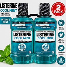 LISTERINE Cool Mint Antiseptic Mouthwash, Mint Flavor, 1.5L Each (2 Pack) picture
