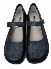 Alegria Belle Mary Jane BEL-385 Blue Metallic Lizard Leather 42 EU 11-11.5 US picture