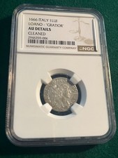 Italian States Loano - 'GRATIOR' Luigino 1666  NGC AU Det. Cleaned picture