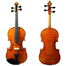 4/4 Handmade Strad Violin Outfit Italian Spruce 1 PC European Flamed Maple Back picture