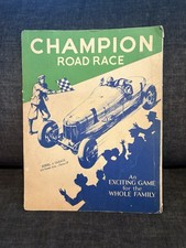 RARE 1930's VINTAGE Champion Spark Plugs Premium Road Race Auto Racing Game LQQK picture
