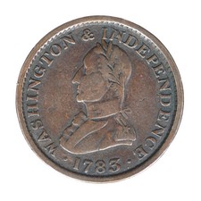 1783 Post Colonial Washington Military Large Bust F picture