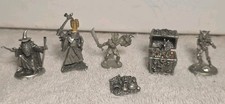 Ral Partha Rawcliffe Pewter Figurine Lot Of 6 Vintage Discontinued picture