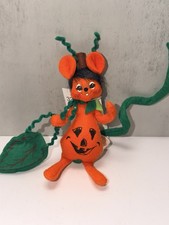 Vintage Annalee 2003 Halloween Pumpkin Mouse 4” Collectible MINT NWT RARE picture