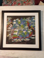 Chinese Peasent Painting HongGo Wan Pedestrian Walk 1380194623 Framed Matted picture