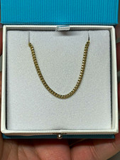 10K Yellow Gold Curb Link Chain 22in Lobster Clasp picture