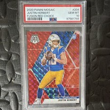 2020 Panini Mosaic - Rookies Justin Herbert #204 Red Mosaic Prizm (RC) picture